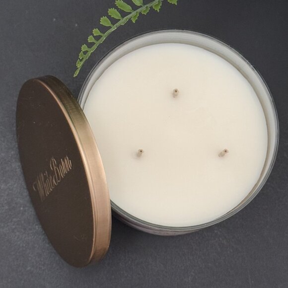 BBW Book Loft White Barn Bath & Body Works 3 Wick Candle - Picture 6 of 10